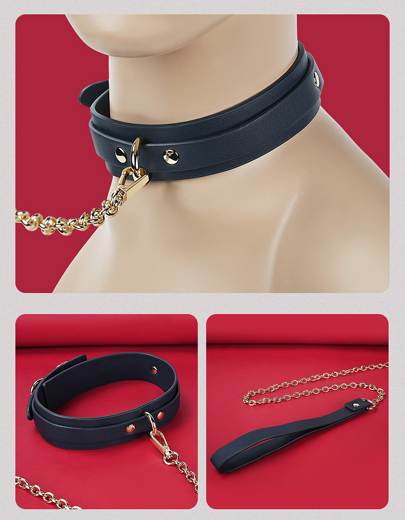 情趣用品牵引sm项圈女性颈圈捆绑束缚玩具成人用品狗链调教道具