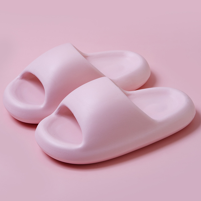 [Spot Delivery] Drooping Bread Slippers for Women Summer Outdoor Couple Simple Thick Bottom Household Sandals for Men