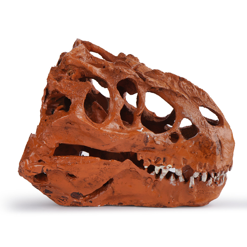 外贸供货室内摆设个性装修霸王龙恐龙头骨标本树脂复制工艺品