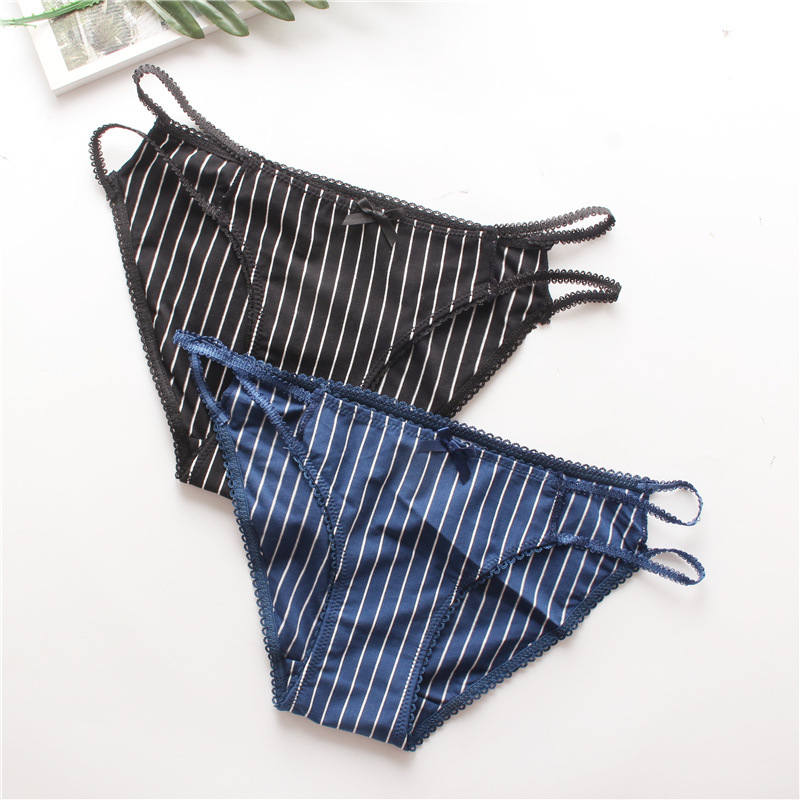 女士系带三角内裤 全棉质低腰女士内裤现货情侣款-阿里巴巴