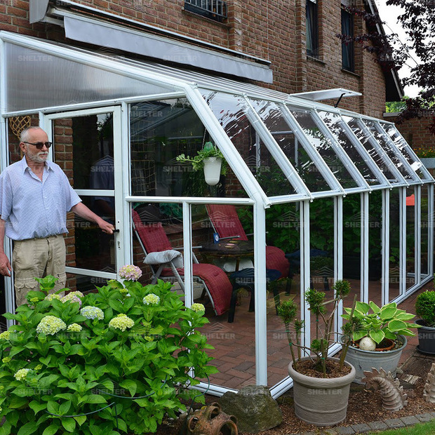 户外露台可推拉折叠阳光房隔热防晒玻璃房智能开合移动阳光房