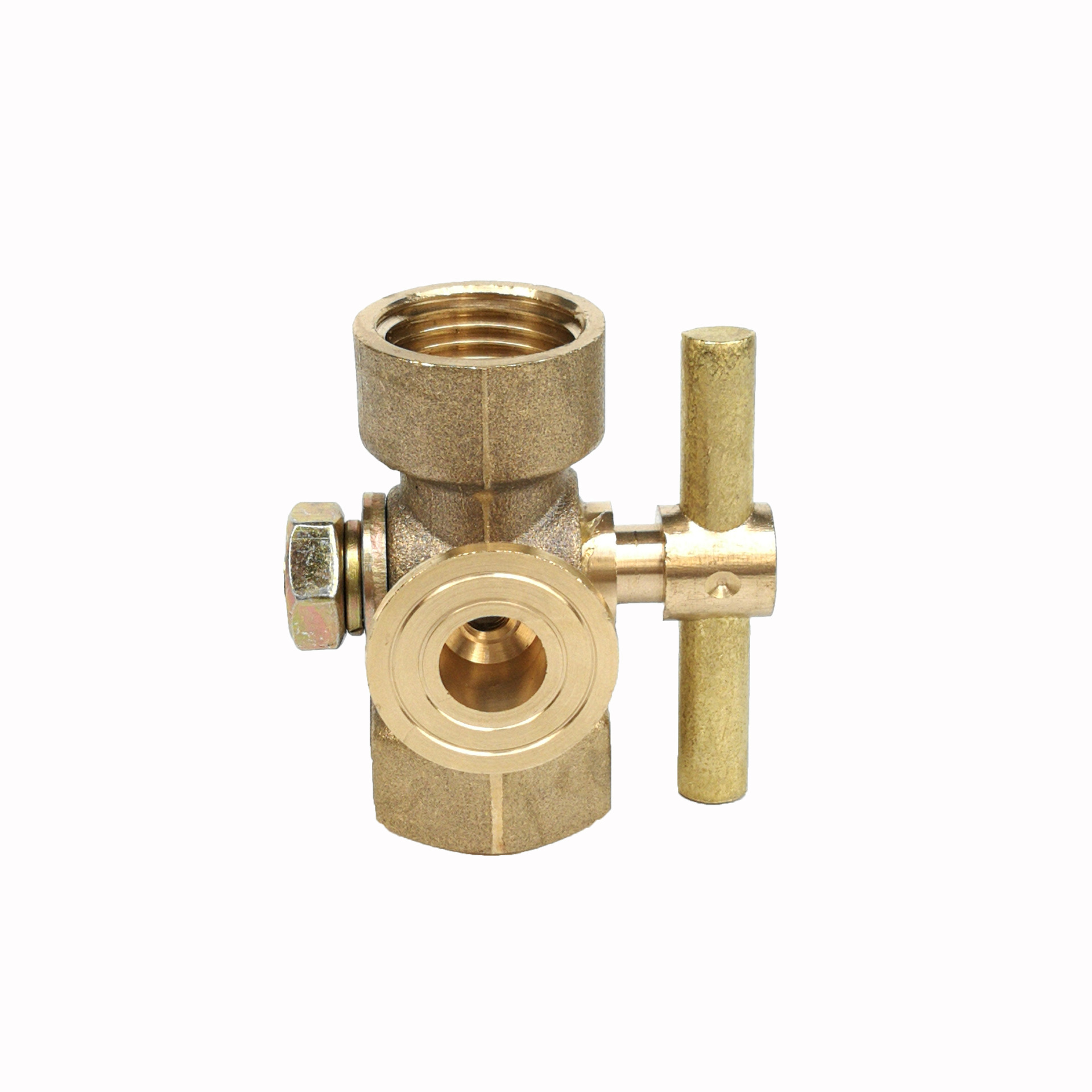 旋塞阀压力表配件三通旋塞阀门三通球阀两头四分