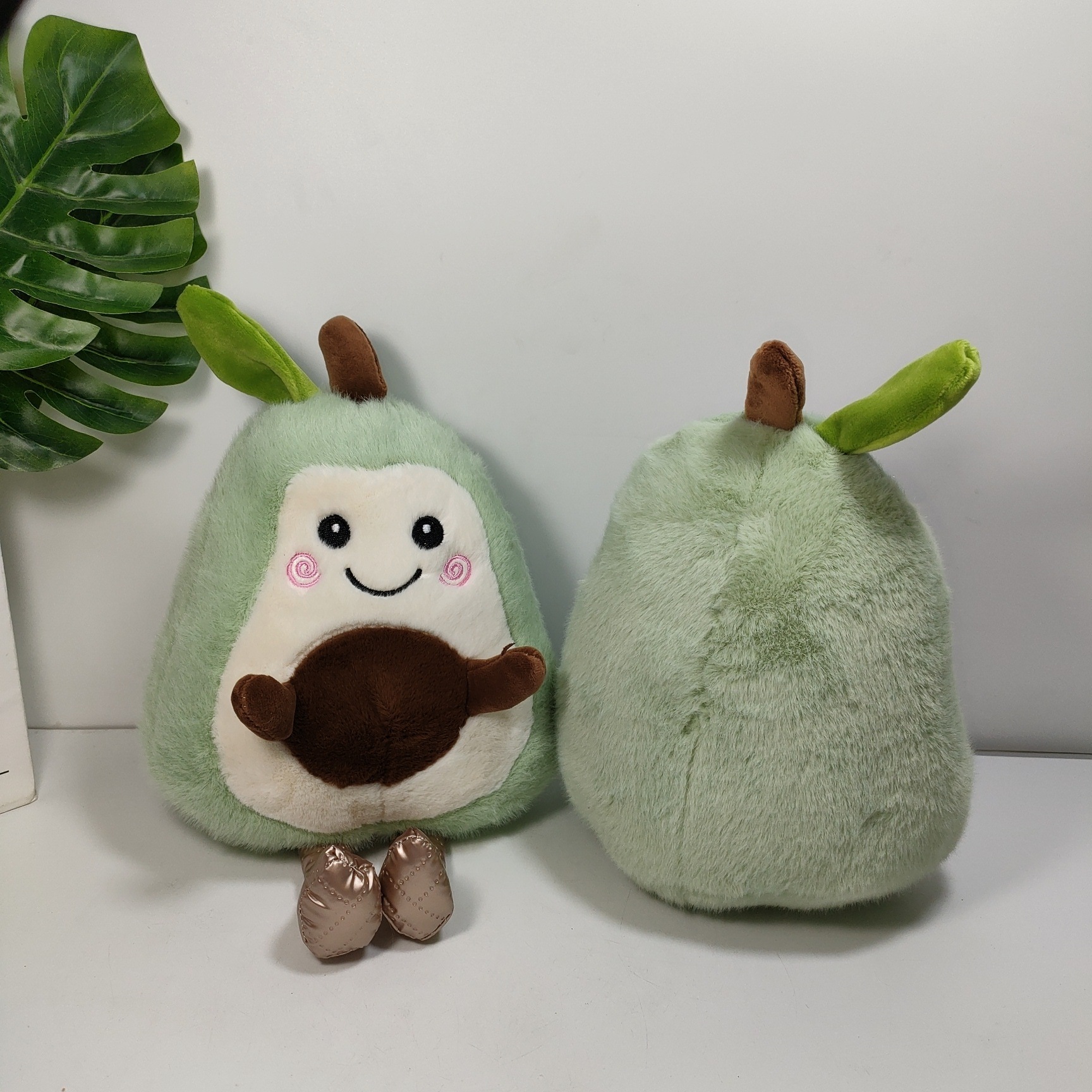 Internet Celebrity Avocado Plush Toy Doll Scissors Machine Birthday Gift Prize Claw Doll Holiday Gift E-Commerce Live Broadcast