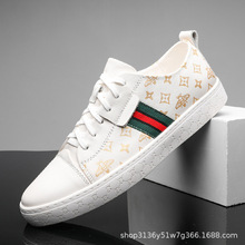 古驰汤米欧洲站奢侈品小蜜蜂男鞋小白鞋男真皮透气高端情侣款鸳鸯