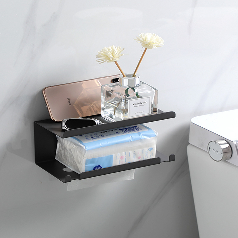 卫生间厕纸盒卫生间纸巾置物架抽纸卷纸架厕所放置盒洗手间纸巾架