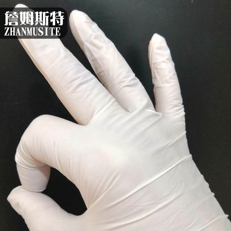 一次性白色丁腈手套白色丁腈手套一次性手套手套批发