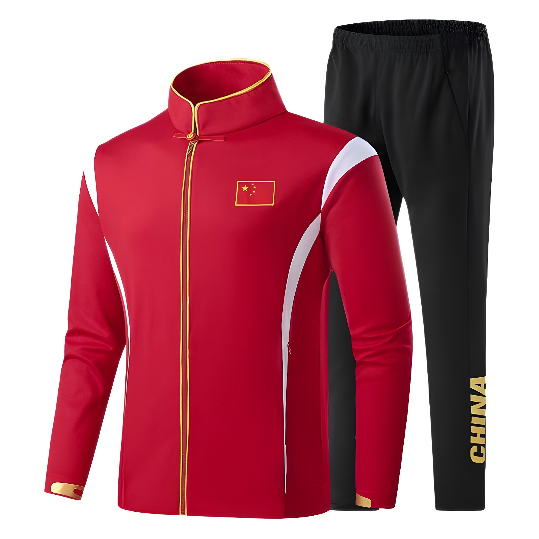 中国队运动服套装领奖服体育生训练服团队武术教练服运动会出场服