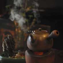 批发柴烧窑变侧把煮茶壶纯手工大容量烧水粗陶壶电陶炉中式泡茶壶