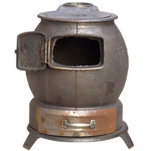 柴火炉铸铁煤炉家用老式农村炮弹烤火炉生铁室内烧材通炕取暖炉子