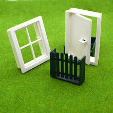 小小泥瓦匠玩具模型配件 塑料门窗木门窗户手工diy建筑底板工具