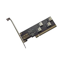 PCIe 3.0 4.0 x16转4口SFF-8654 4i adapter转接卡