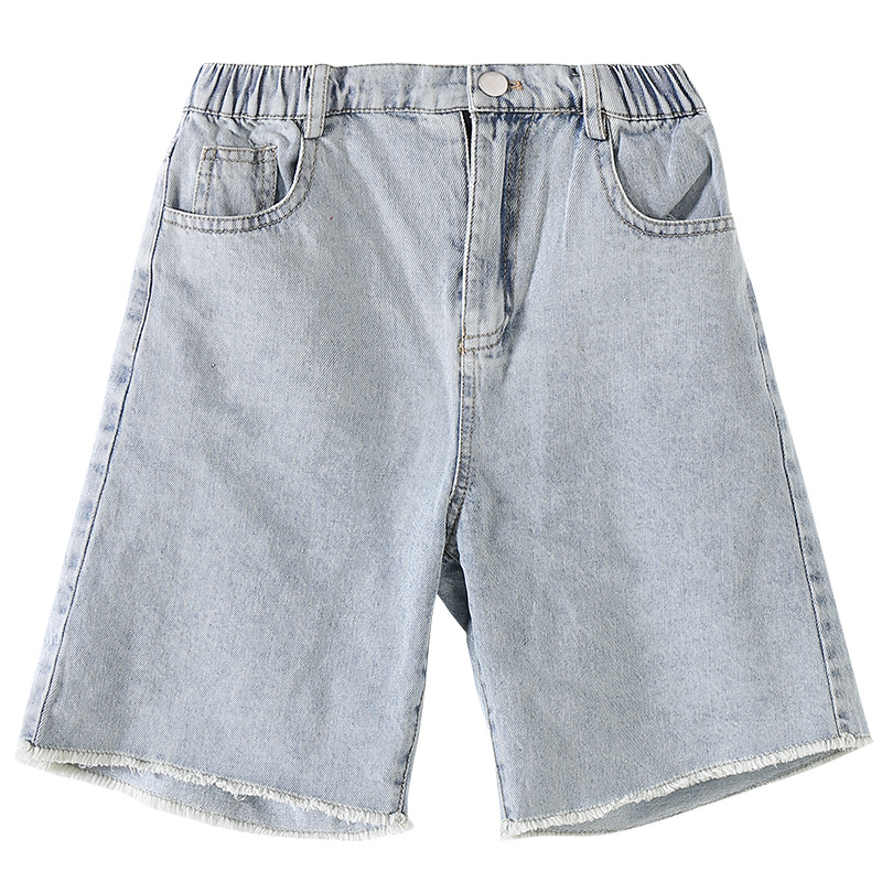 Girls' Denim Shorts 2023 New Children's Summer Thin Pirate Shorts Older Children Loose Summer Wear Girls Capri Pants