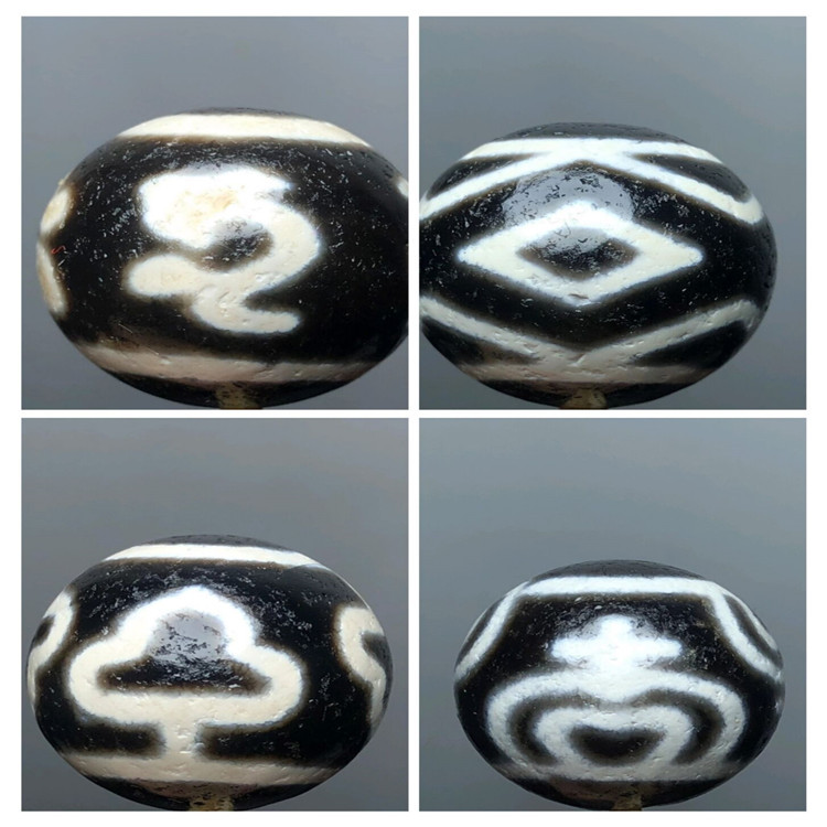 藏式风化玛瑙20mm达洛天珠绿度母金刚三眼菩提树宝瓶散珠佛珠配饰