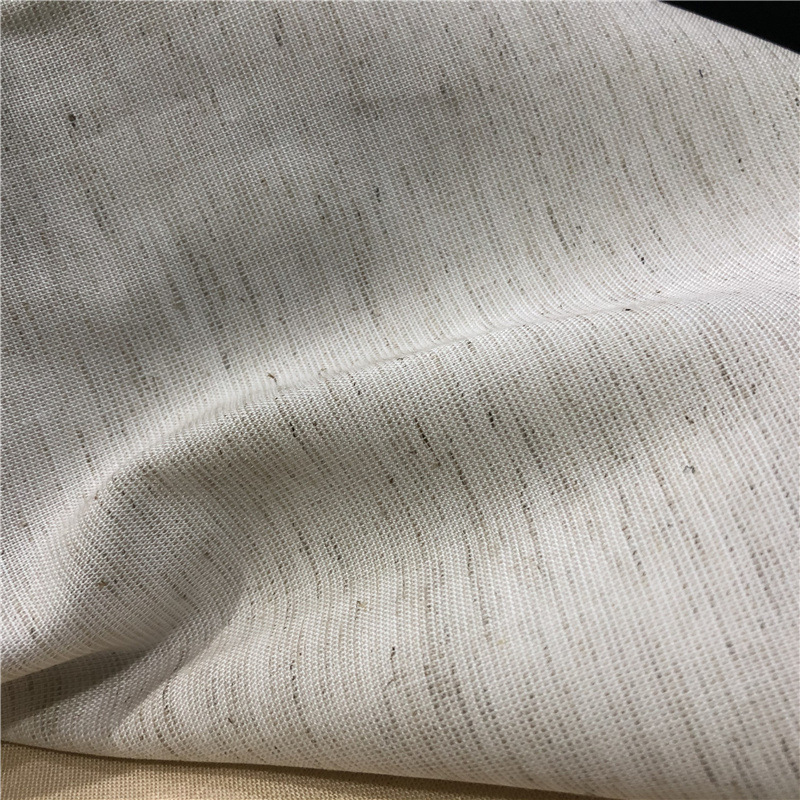 新款春夏季天丝亚麻面料天丝竹节亚麻黏胶混纺衬衣裙子梭织面料