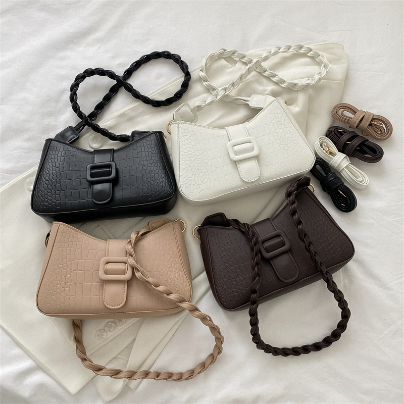 Underarm Bag Women's Bag New Fashionable High-Grade Versatile Retro Minority Popular Ins Small Square Bag Messenger Bag