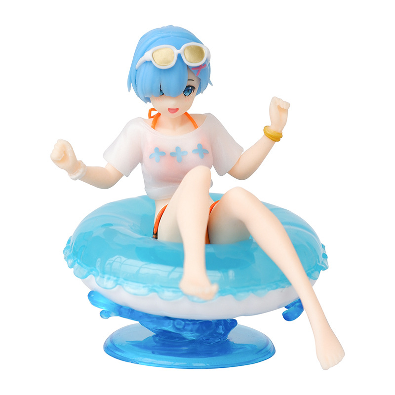 魔女之旅伊蕾娜夏日泳装游泳圈异世界蕾姆美少女手办模型摆件
