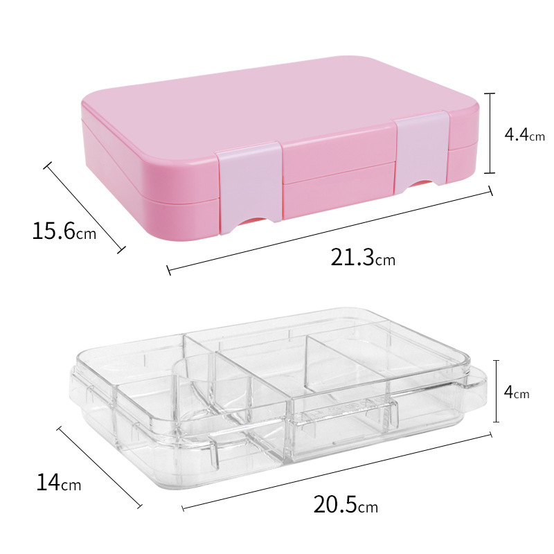 Double Buckle Children's Lunch Box Nordic Modern Simple Crisper Student Lunch Box