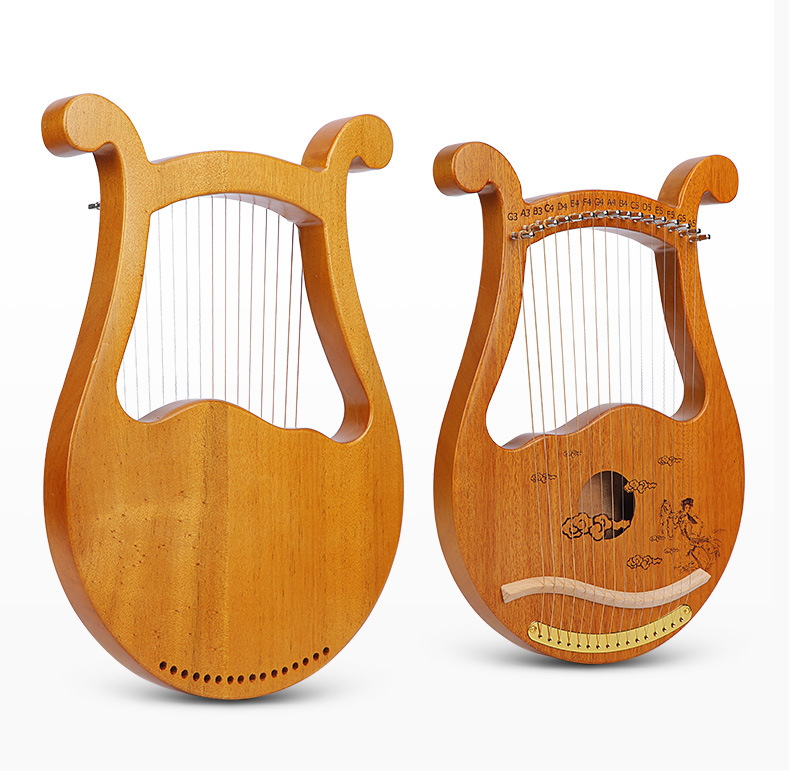 莱雅琴19弦16音小竖琴7音10弦lyre琴里尔琴里拉琴 天使琴乐器批发