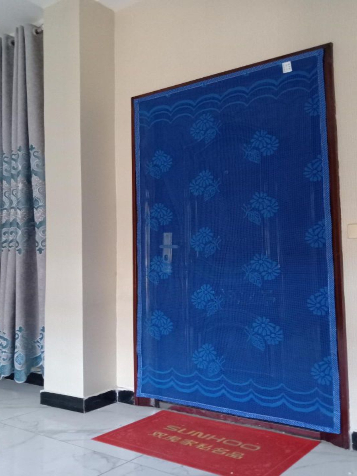 防蚊门帘家用防蚊虫新款夏天室外防飘加厚纱网加密简易一体门帘子