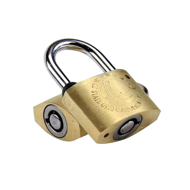 电力表箱锁 35梅花塑钢锁 通开通用钥匙挂锁国网锁 昆仑锁 现货