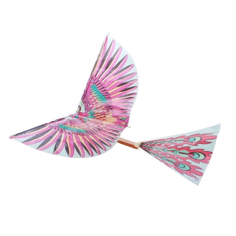 Douyin Same Style Large Luban Flying Bird Rubber Band Strange Power Flying Bird Flapping Bird Outdoor Toy