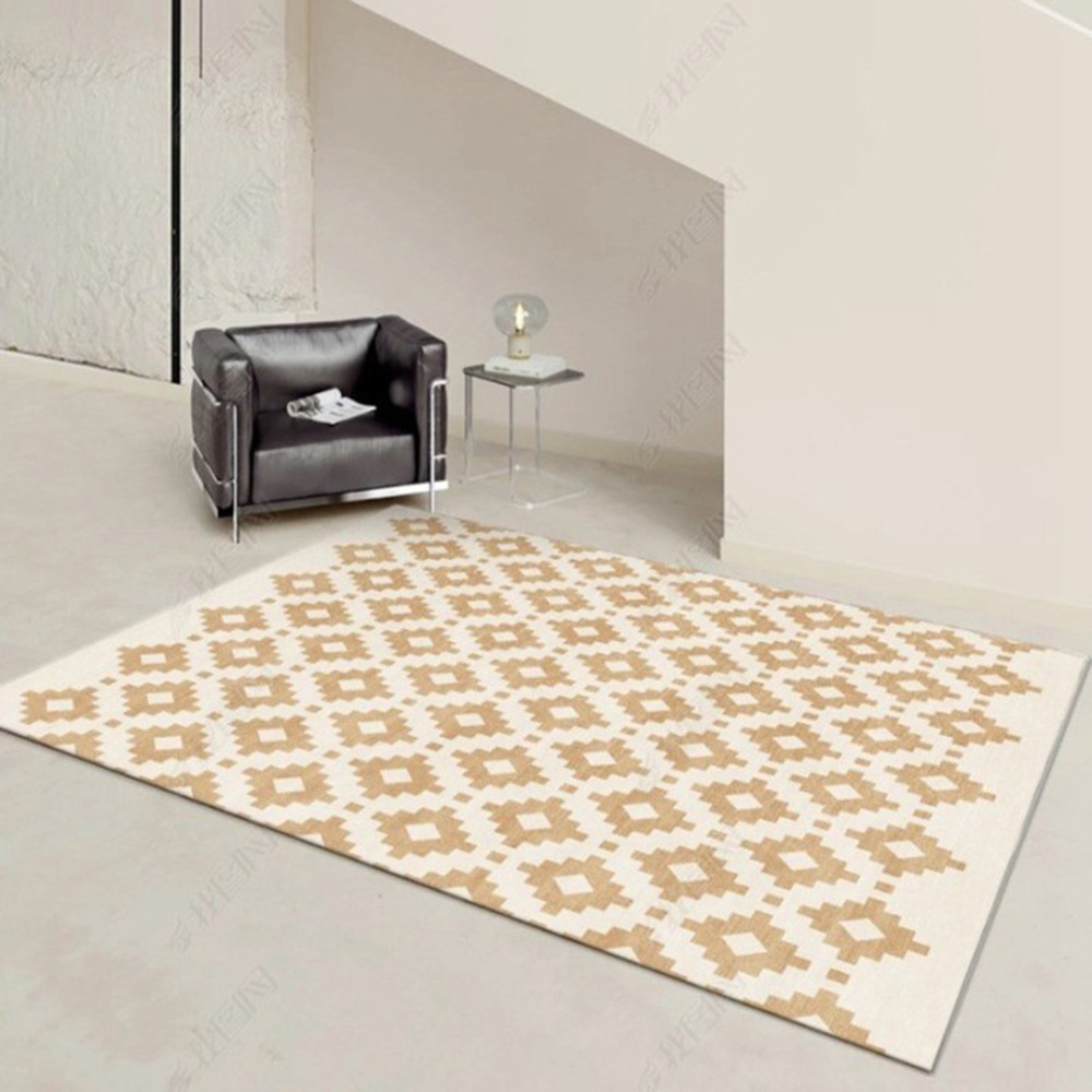 Nordic Style Living Room Coffee Table Carpet Bedroom Carpet Stain-Resistant Easy to Care Summer Light Luxury Floor Mat Ins Style Cushion Wholesale