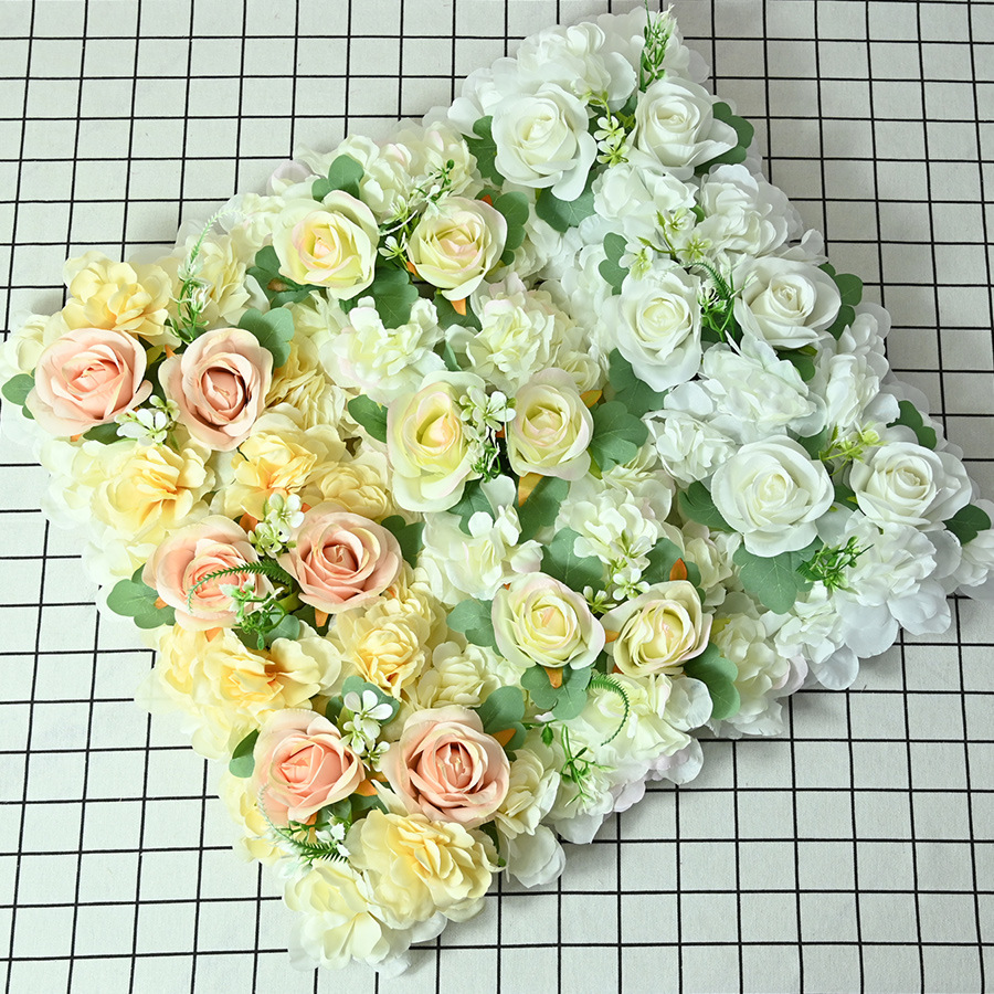 Artificial Flower Rose Strip Flower Row Mori Style Scene Layout Wedding Scene Fake Flower Amazon Hot Sale Rose Flower Row