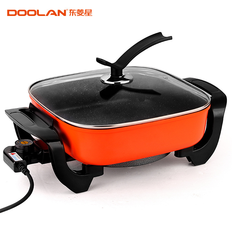 Dongling Electric Chafing Dish Household Electric Heat Pan Multi-Function Pot Electric Food Warmer Electric Frying Pan Cooking One-Piece Electric Caldron Wholesale