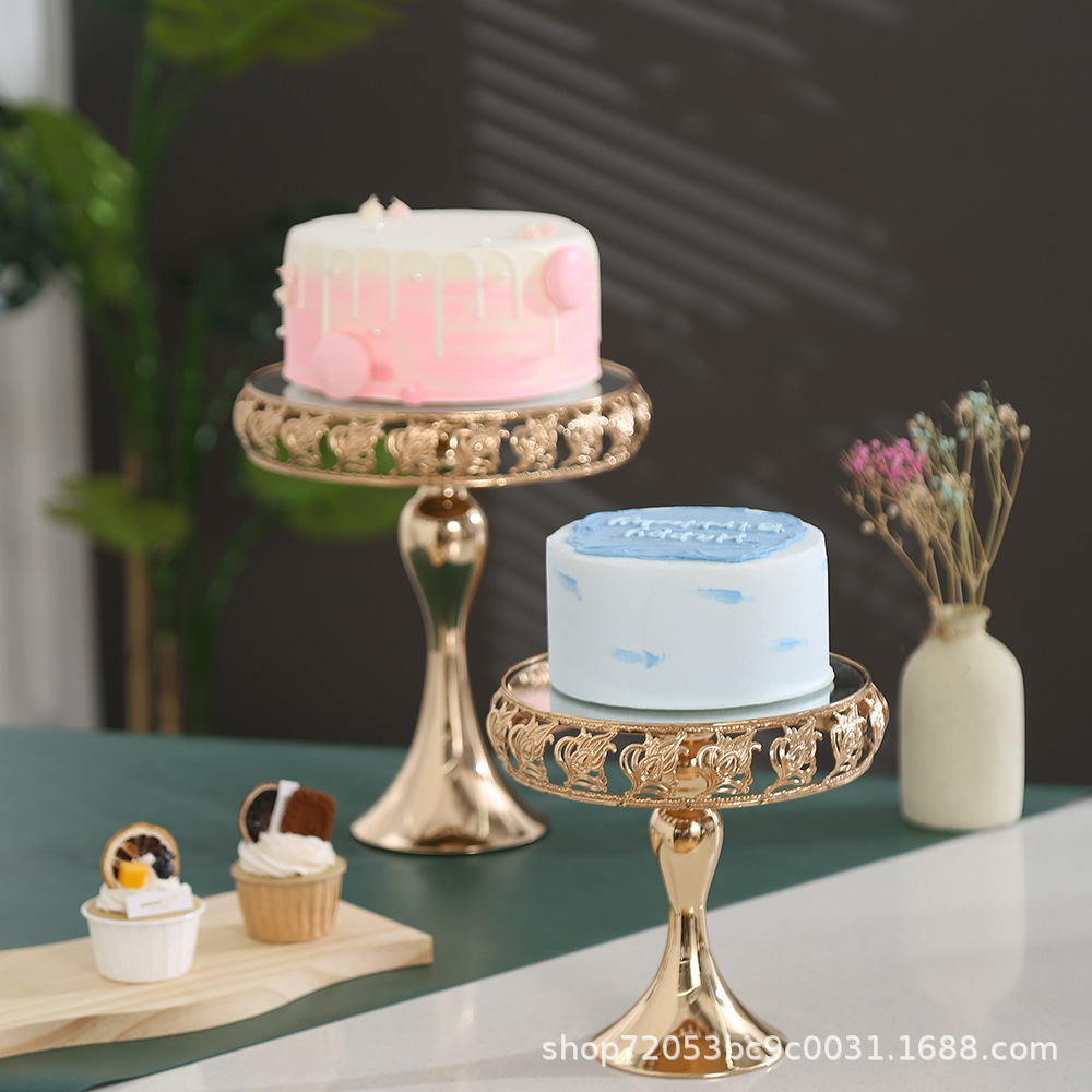 Wedding Decoration round Dessert Table Western-Style Wedding Party Display Dessert Cake Tray Cake Stand