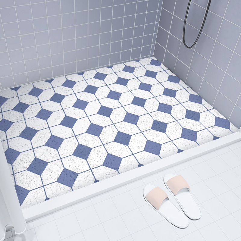 Bathroom Bathroom Anti-Slip Mats Pvc Loop Floor Mat Hollow-out Household Waterproof Drop-Resistant Shower Room Full Mesh Bottom Foot Mat