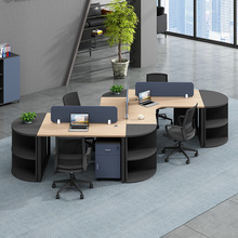 办公桌 职员桌座位开放式商业办公桌家具桌椅组合异形3/4/工作位