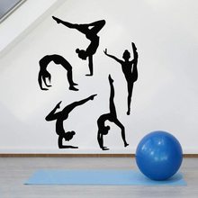 5种健身舞蹈动作贴花精雕自粘wall decor跨境亚马逊ebayDW12346