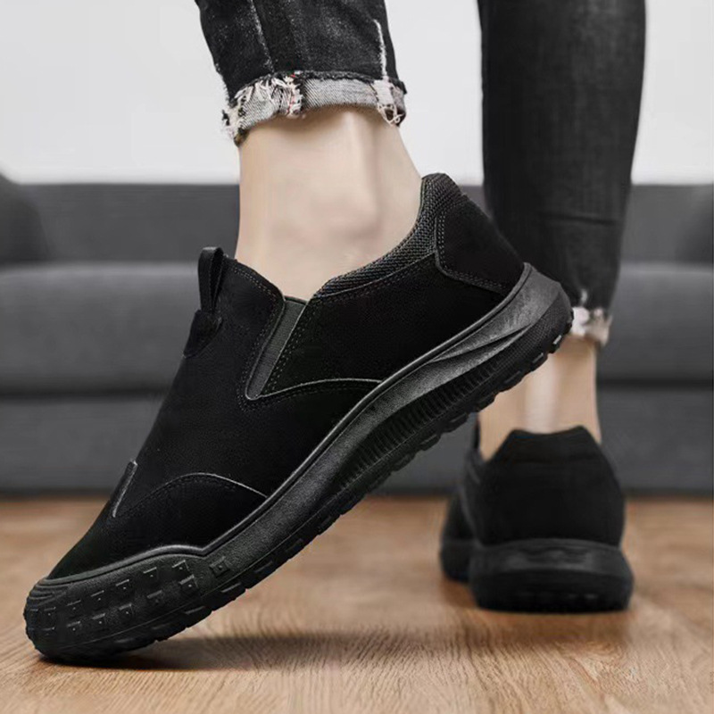 Men's Shoes Slip-on Loafers Men's Breathable 2023 Autumn New Versatile Trendy Shoes Leisure Safety Shoes Hiking Shoes