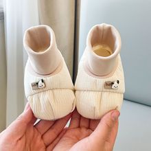 春秋新款婴儿鞋男女宝宝0-1岁鞋袜一体不掉跟软底休闲防滑学步鞋6