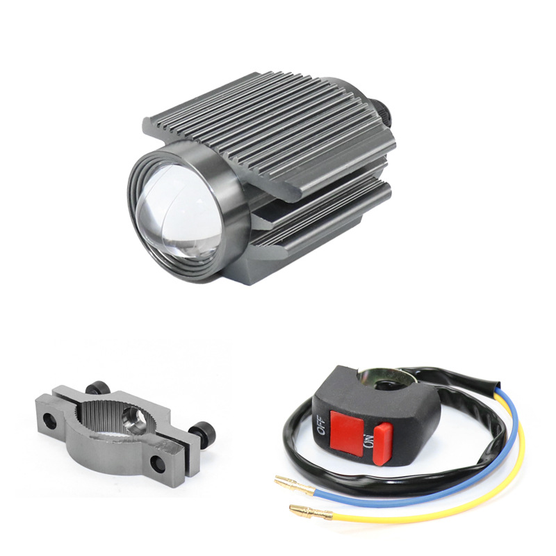 电动摩托车led大灯远近光 超亮强光爆闪灯电瓶车灯泡前大灯12v60v