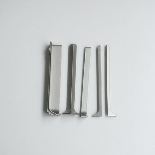 铝合金踢脚线配件阳角阴角中接堵头6cm8cm10cm黑色金属拉丝地脚线