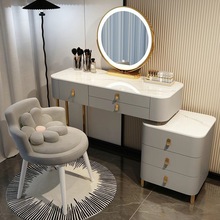 新款奶油风实木现代简约梳妆台卧室轻奢高级感欧式化妆桌