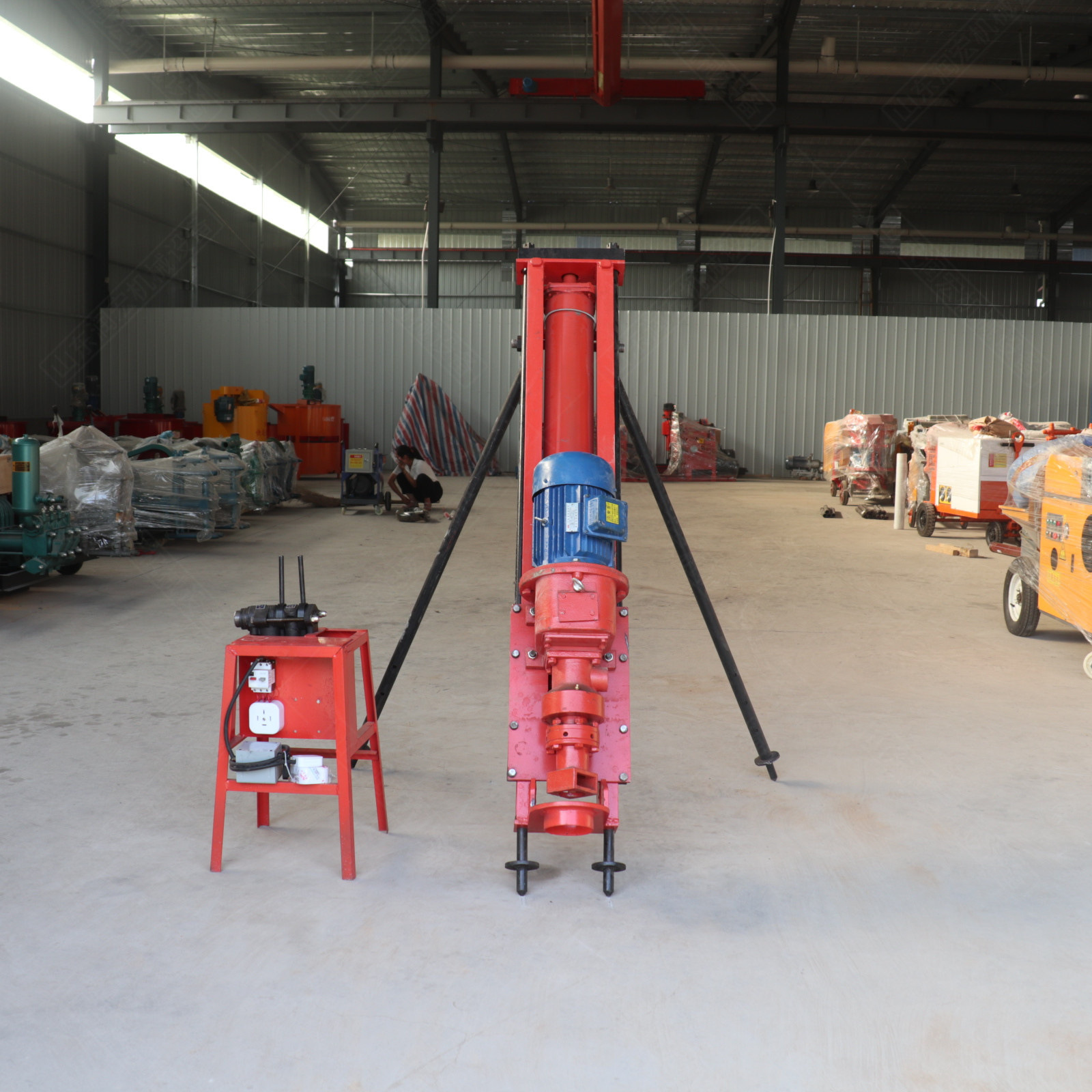 电动潜孔钻机边坡支护用支腿式电气两用潜孔钻机矿山kqd岩石钻机