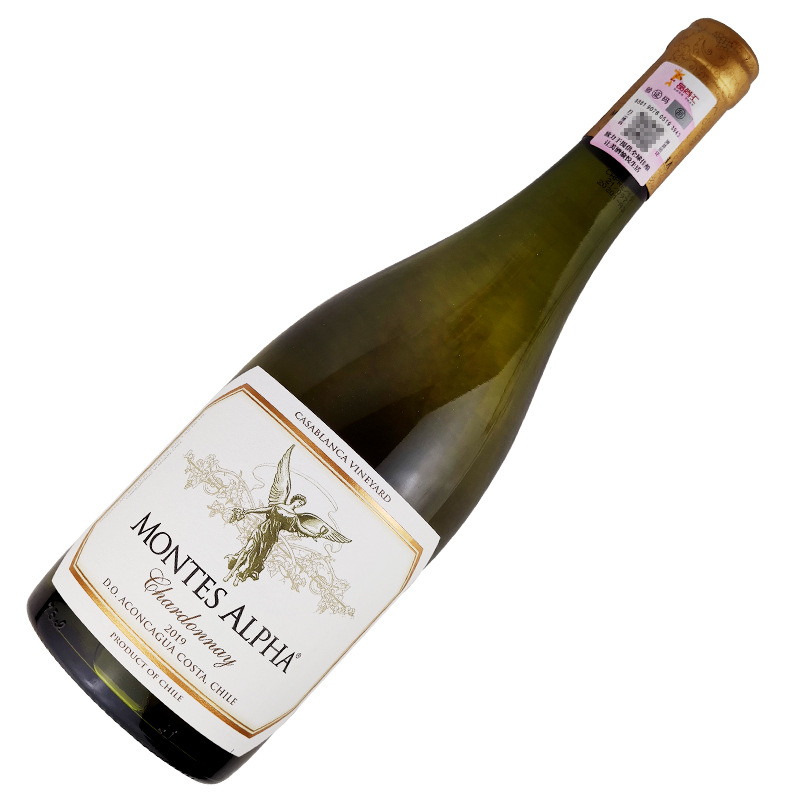 智利蒙特斯欧法系列霞多丽白葡萄酒14%vol750ml干白葡萄酒