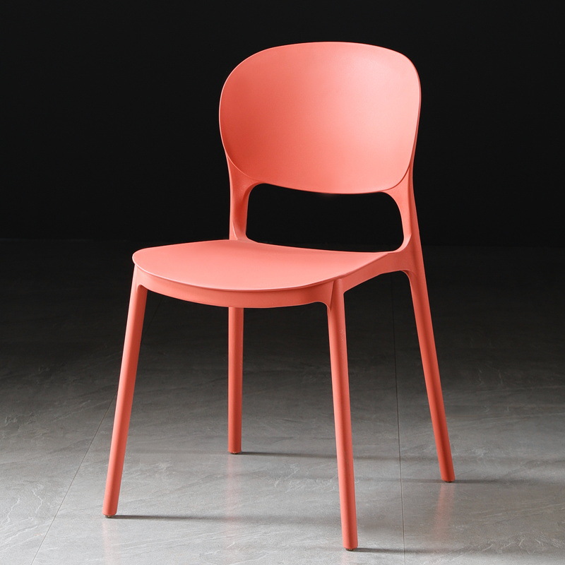 Nordic Dining Chair Household Plastic Chair Modern Minimalist Horn Negotiation Desk Chair Stool Backrest Internet Celebrity Makeup Chair