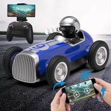 IQ0EM 跨境仿真音响充电带摄像头手机遥控车wifi可视玩具汽车模型