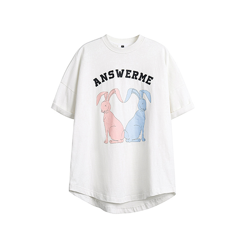 白底图 t140 夏季女宽松上衣短袖t恤 p55-阿里巴巴