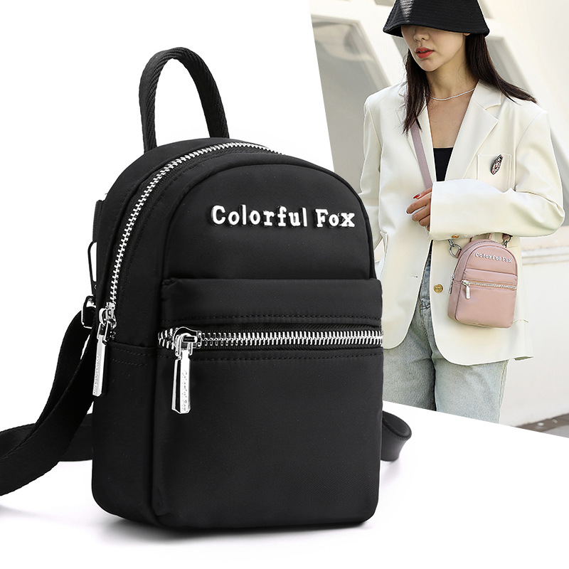 Casual Shopping Crossbody Small Square Bag Lightweight Nylon Cloth Bag Handbag 2024 New Women's Shoulder Bag