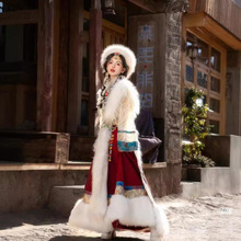 藏服女旅拍新品网红全套旅游民族风摄影舞蹈服藏族风写真贵族女