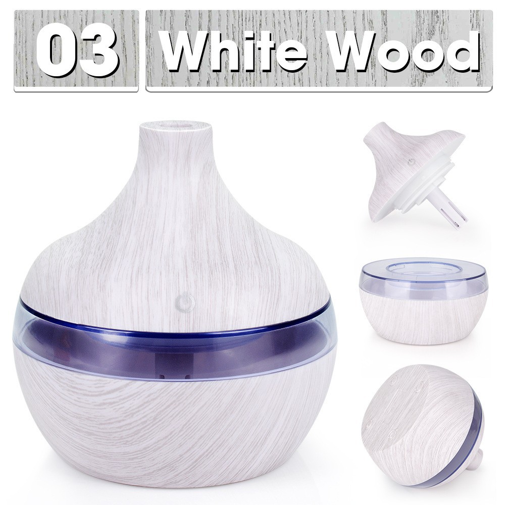 Wood Grain Humidifier Colorful Night Lamp Aroma Diffuser Atomizer USB Domestic Humidifier Water Replenishing Instrument Desktop Humidifier