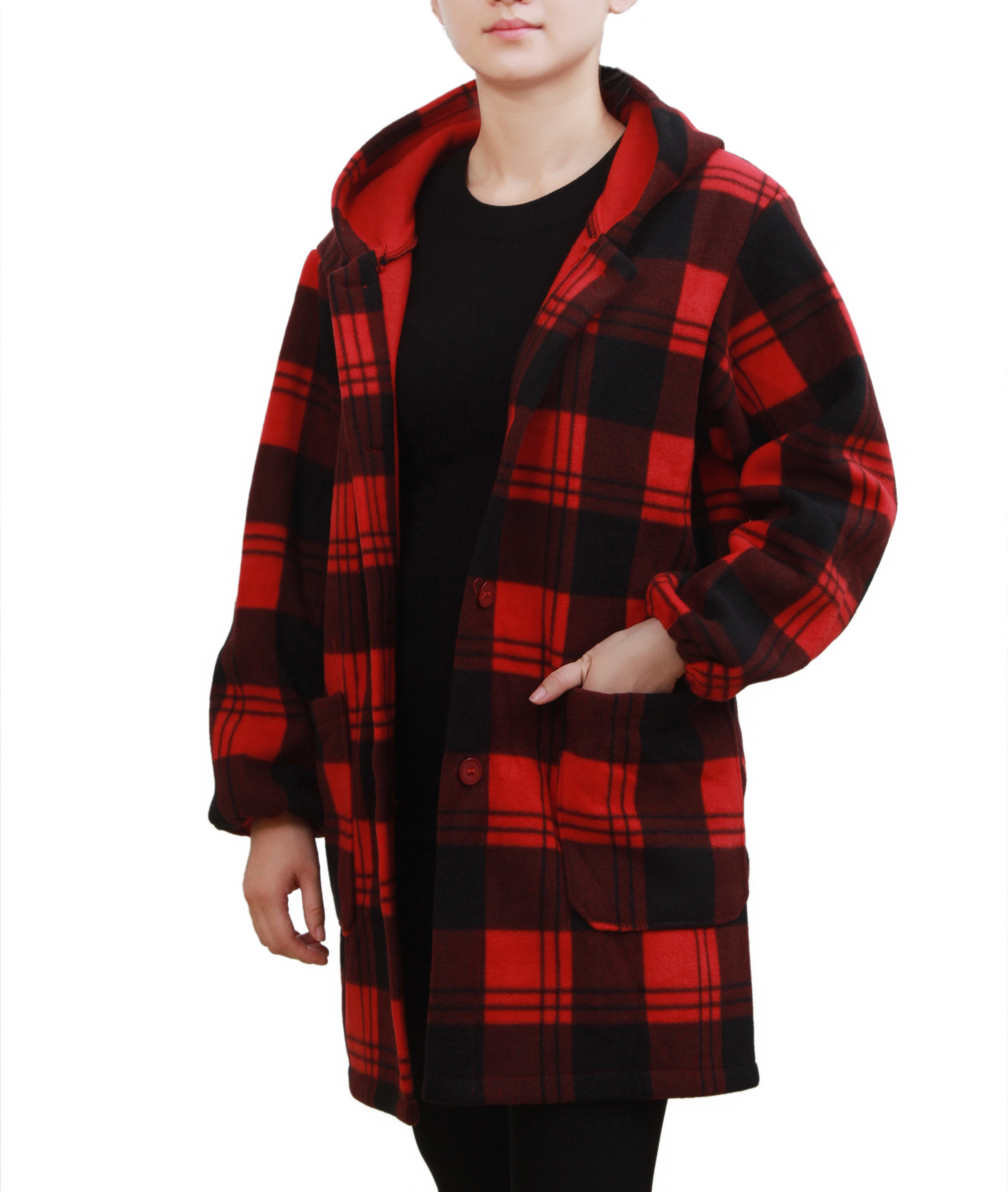 男士罩衣加绒加厚外用保温暖成人护衣冬季大褂干活穿的外套农民工