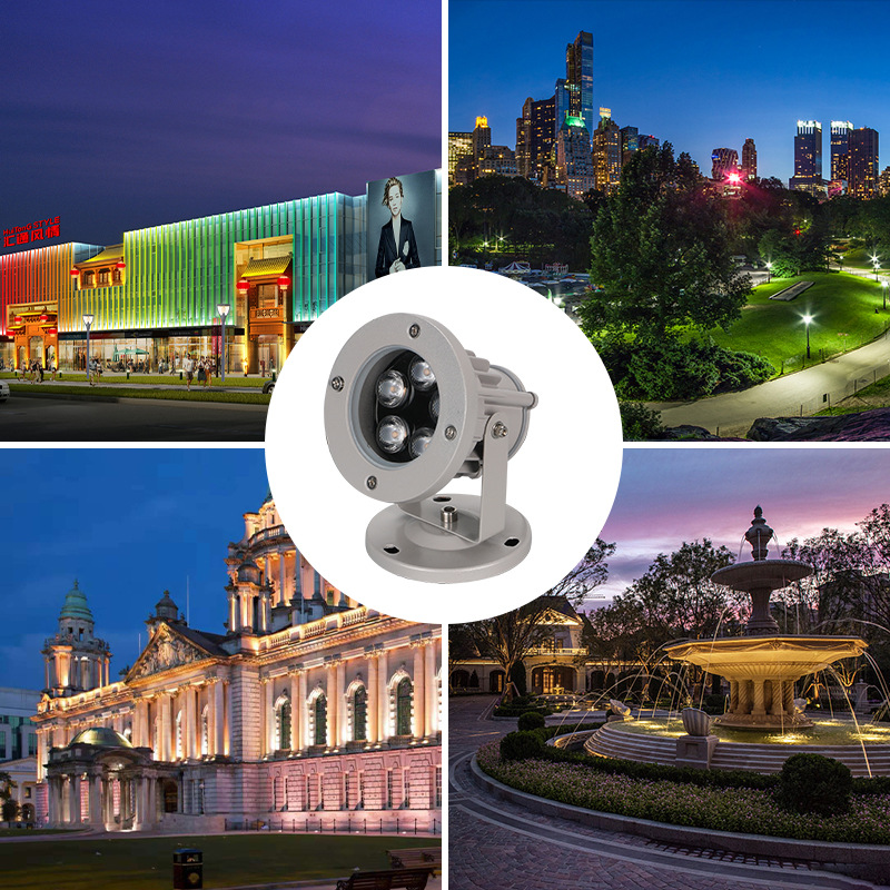 led户外投射灯工程亮化学校装修防水户外投光灯厂家批发质保3年