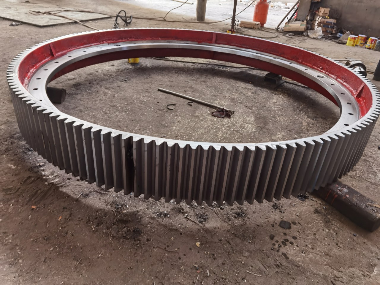2.8米造粒回转窑大齿轮,烘干机轮带厂家,回转炉配件-阿里巴巴
