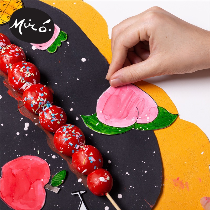 冰糖葫芦手工diy作品贴画亲子儿童创意绘画粘贴制作幼儿园材料包