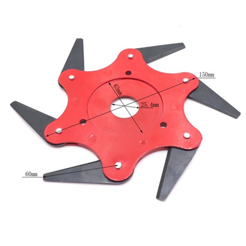 割草机六叶刀打草头割灌机配件6叶刀头锯片除草头剪草头厂家直销